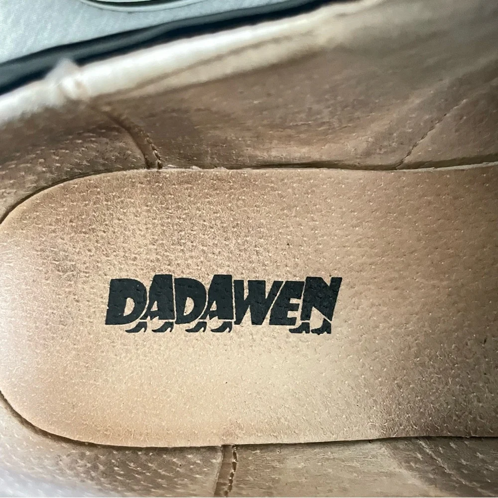 Dadawen Women’s US10 EU40 Black Oxford Platform Lace Up Shoes